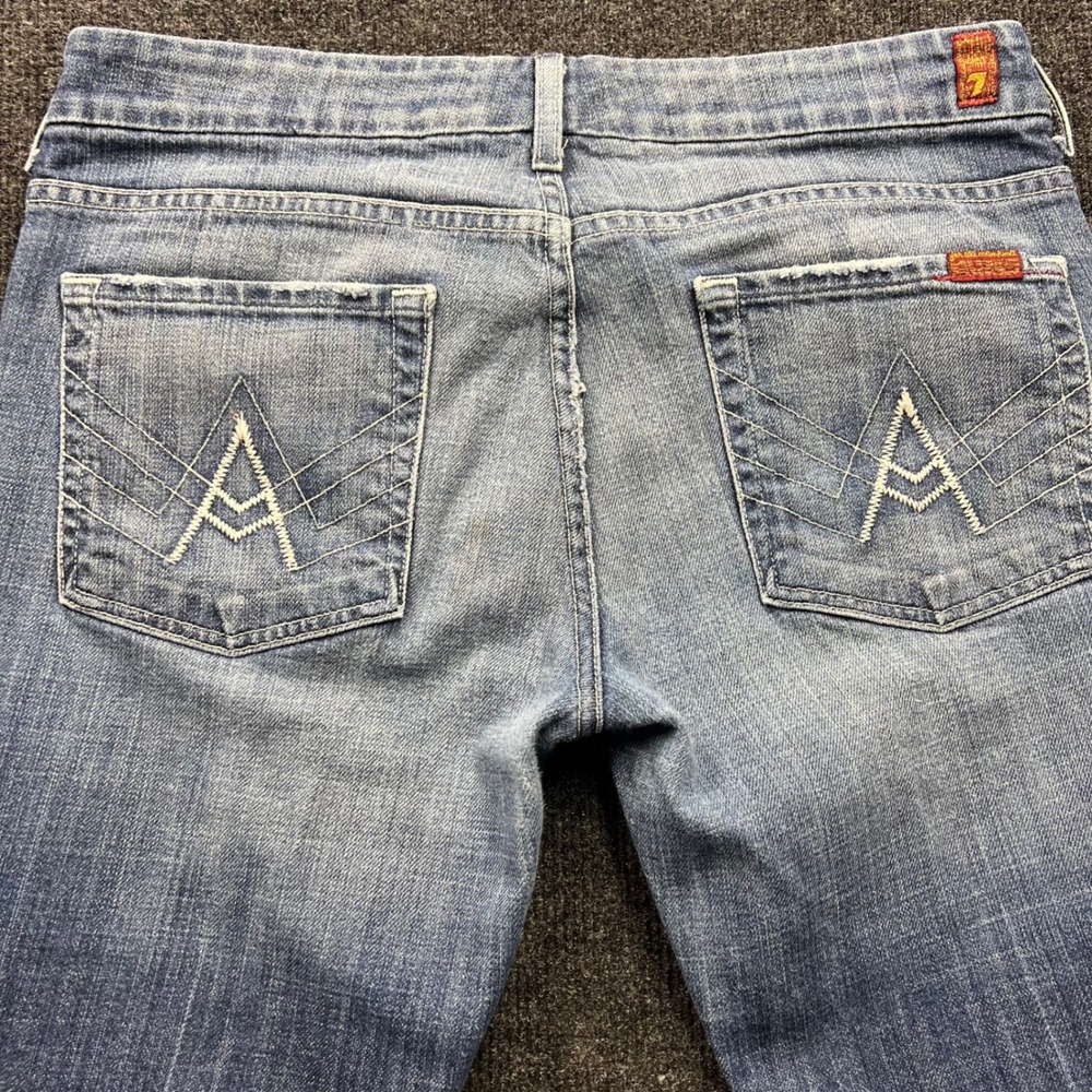 7 For All Mankind A Pocket Flare Jeans Blue Size 31 U130055U-055U